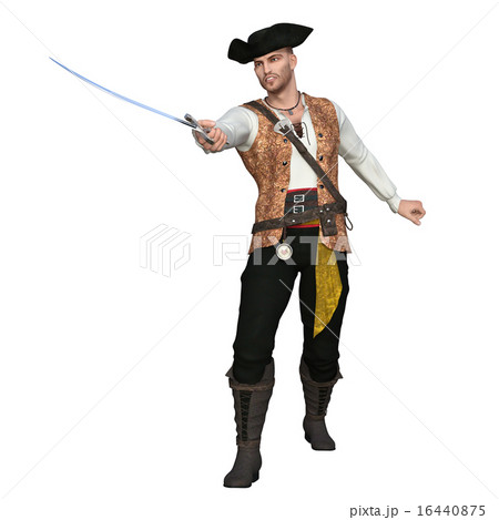 海賊 パイレーツ 男性 戦うのイラスト素材