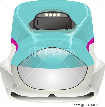 新幹線 高速鉄道 H5系 H5系車両のイラスト素材