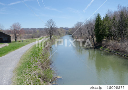 エリー運河の写真素材