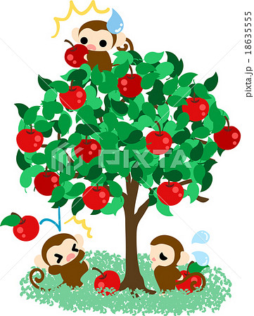 上 りんご 木 イラスト かわいい 最高の画像壁紙日本aad