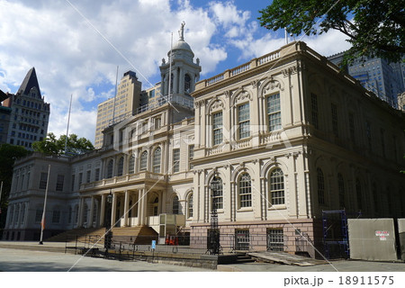 ニューヨーク市庁舎の写真素材