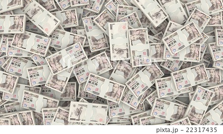 札束 お金 日本円 通貨の写真素材
