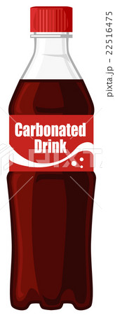 ペットボトル 炭酸飲料 コーラ 飲み物のイラスト素材