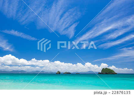沖縄の海の写真素材