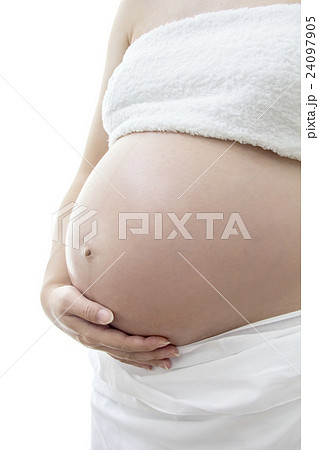 臨月の妊婦の写真素材 [24097905] - PIXTA