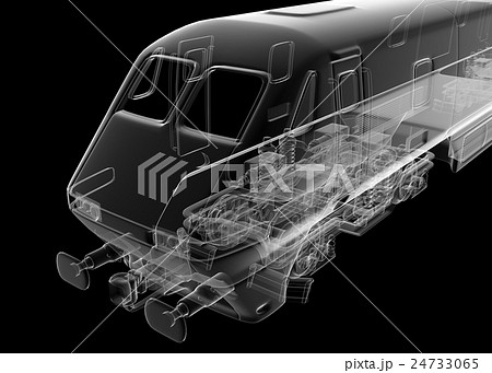 リニアモーターカーのイラスト素材