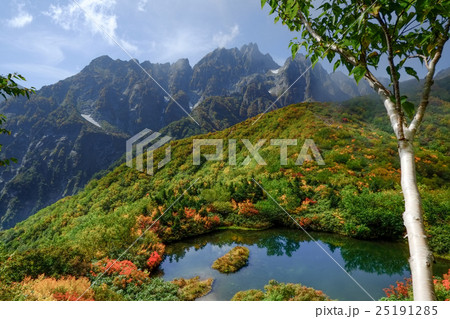 秋の仙人池より剣岳 八ツ峰】の画像素材(70002981) | 写真素材ならイメージナビ