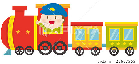 汽車 子供 男の子 幼児のイラスト素材