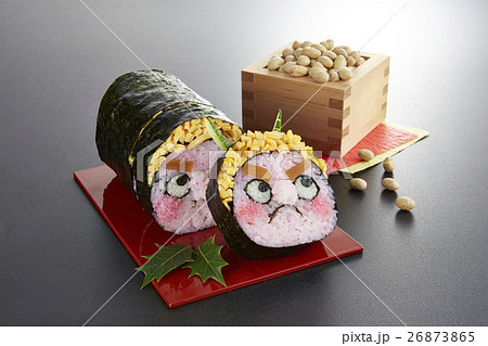 飾り巻き寿司の写真素材
