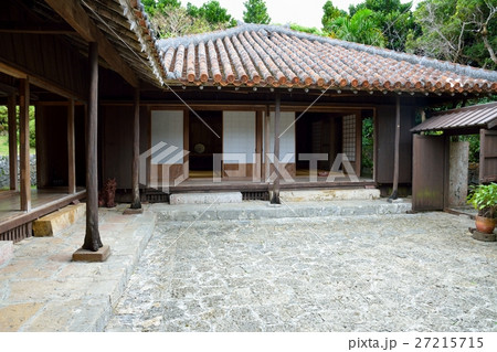 沖縄 中村家 中村家住宅 伝統家屋の写真素材