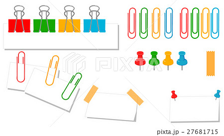 ゼムクリップのイラスト素材