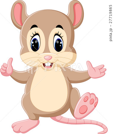 illustration of cute mouse cartoon · ねずみ 2