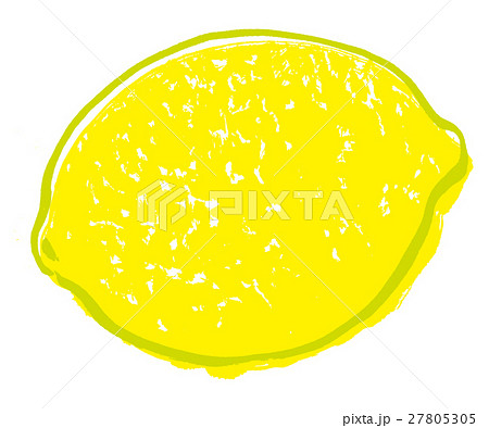 レモン 檸檬 筆 水彩画のイラスト素材 Pixta