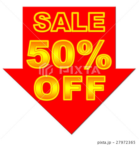 50 Off Pop 割引pop Sale 50 の写真素材 Pixta