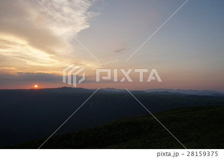大観峰 夕景 夕方 夕暮れの写真素材 - PIXTA