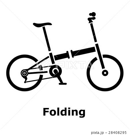 自転車 シンプル 単純 簡単のイラスト素材