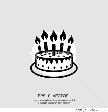 ケーキ 絵文字 ベクター 記念日のイラスト素材