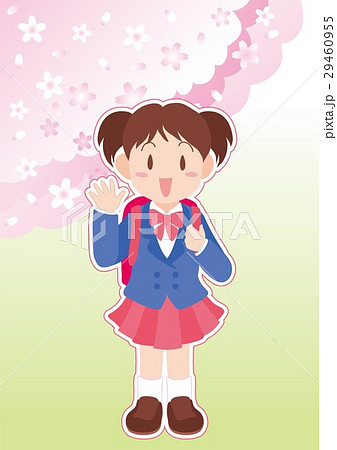 小学校入学のイラスト素材