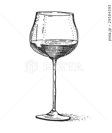 すべての動物の画像 最新ワイングラス イラスト 白黒