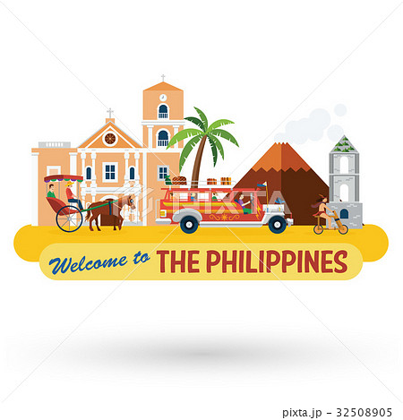 The Philippines S Landmarks And Iconsのイラスト素材