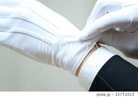 手袋 鑑定士 鑑識 運転手の写真素材