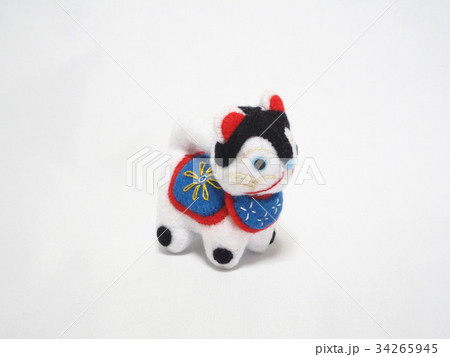 犬張子 東犬 郷土玩具 戌の写真素材