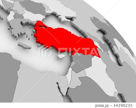 トルコ 地図 イラスト マップのイラスト素材