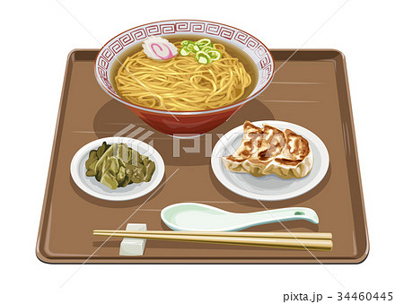 ラーメン リアルイラストのイラスト素材