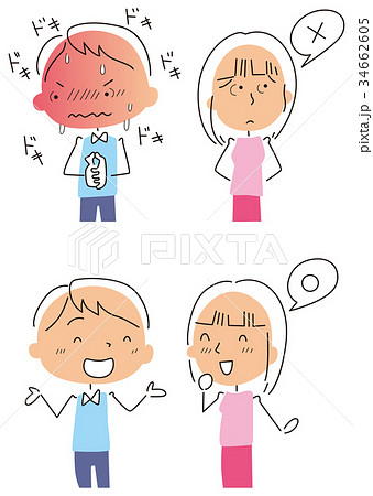 緊張のイラスト素材