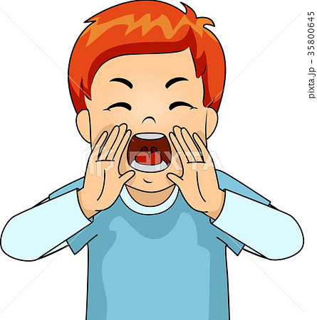 Kid Boy Yelling Angry