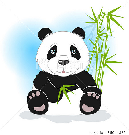 パンダ 赤ちゃん 絶滅危惧種 かわいいのイラスト素材