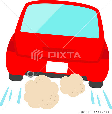 車 自動車 後ろ 背面のイラスト素材 Pixta