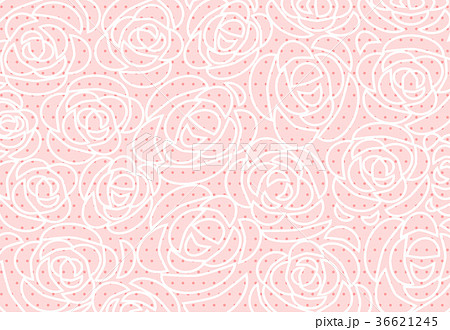 ナチュラル ピンク パターン 水玉 ドット 背景 かわいいの写真素材