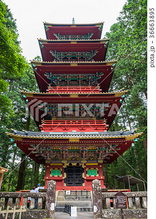 五重塔 日光 旅行 日光東照宮の写真素材