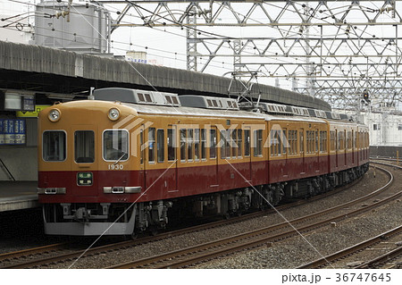 旧京阪電車の写真素材
