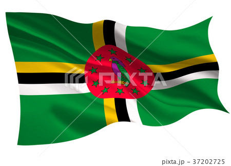 ドミニカ共和国 国旗の写真素材 Pixta