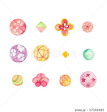 玉飾りのイラスト素材