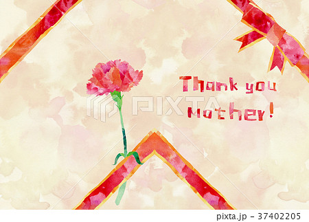 母の日 メッセージ カード 手書き メッセージカード 英語の写真素材