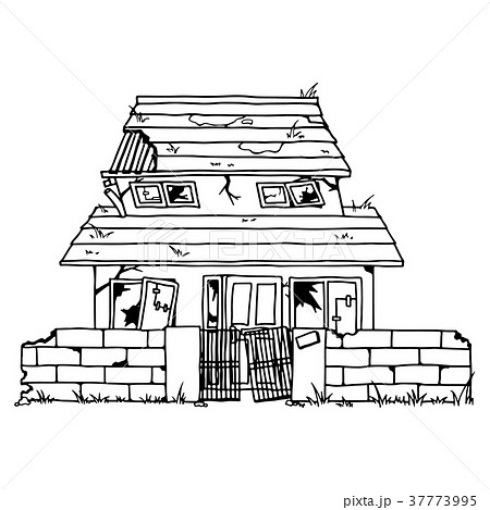 ボロ家のイラスト素材