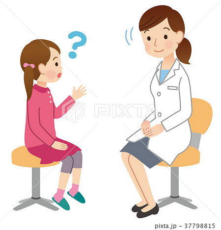 スクールカウンセラーのイラスト素材