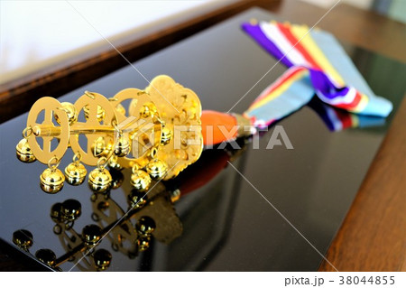 神楽鈴 神社 和楽器 楽器の写真素材