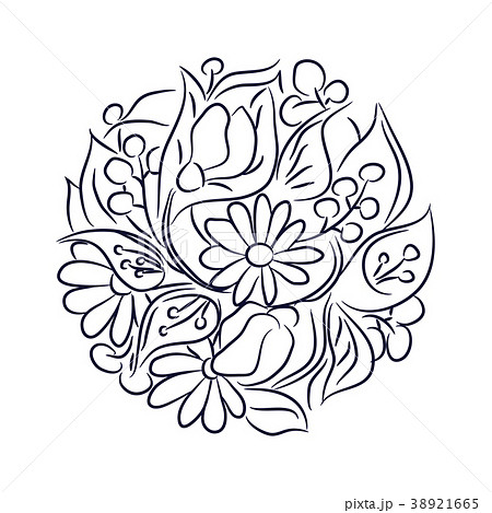 ロゼット 花結び セット 組み合わせのイラスト素材 ロゼット 花結び セット 組み合わせのイラスト素材