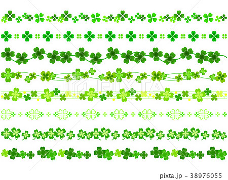 クローバー 四つ葉 四つ葉のクローバー ラインのイラスト素材