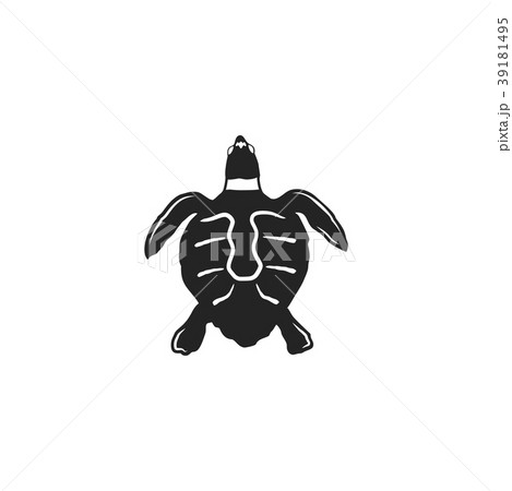 ハワイ 白バック 亀 海亀のイラスト素材 ハワイ 白バック 亀 海亀のイラスト素材