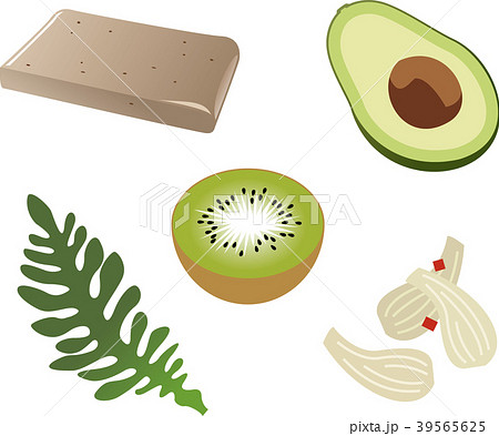 水溶性食物繊維 食品 食材 食べ物のイラスト素材