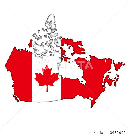 国旗 アイコン カナダ ベクターのイラスト素材