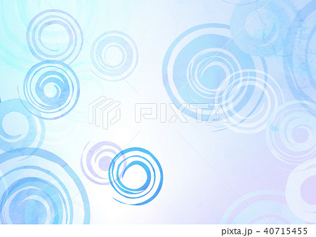 水紋 波紋 水彩 テクスチャーのイラスト素材