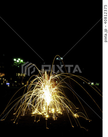 置き型花火の写真素材