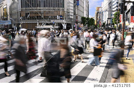 雑踏の写真素材