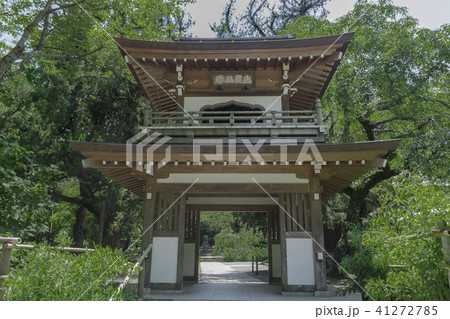 北鎌倉浄智寺山門水彩原画08 F6額装済み | Pay ID